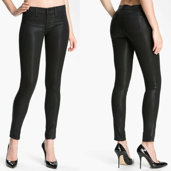 J Brand Denim - J BRAND┃620 Mid-Rise Super Skinny Coated Stealth